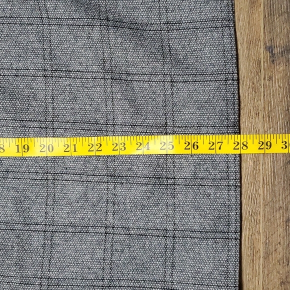 Pendleton vintage wool plaid grey skirt midi length pockets - Picture 2 of 8